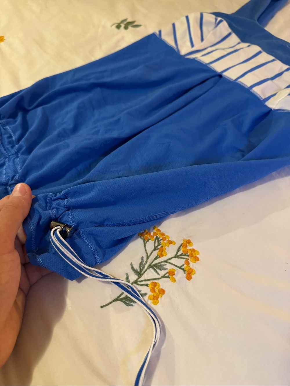 Lululemon Y2K - Blue Striped Tankini Top size 8 - Picture 2 of 8